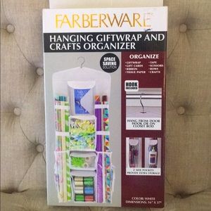 Faberware Hanging Giftwrap and Craft Organizer